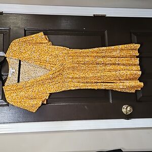 Yellow floral sundress
